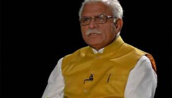 Haryana Chief Minister Manohar Lal in Sidhi Gal With Prabhu Chawla
